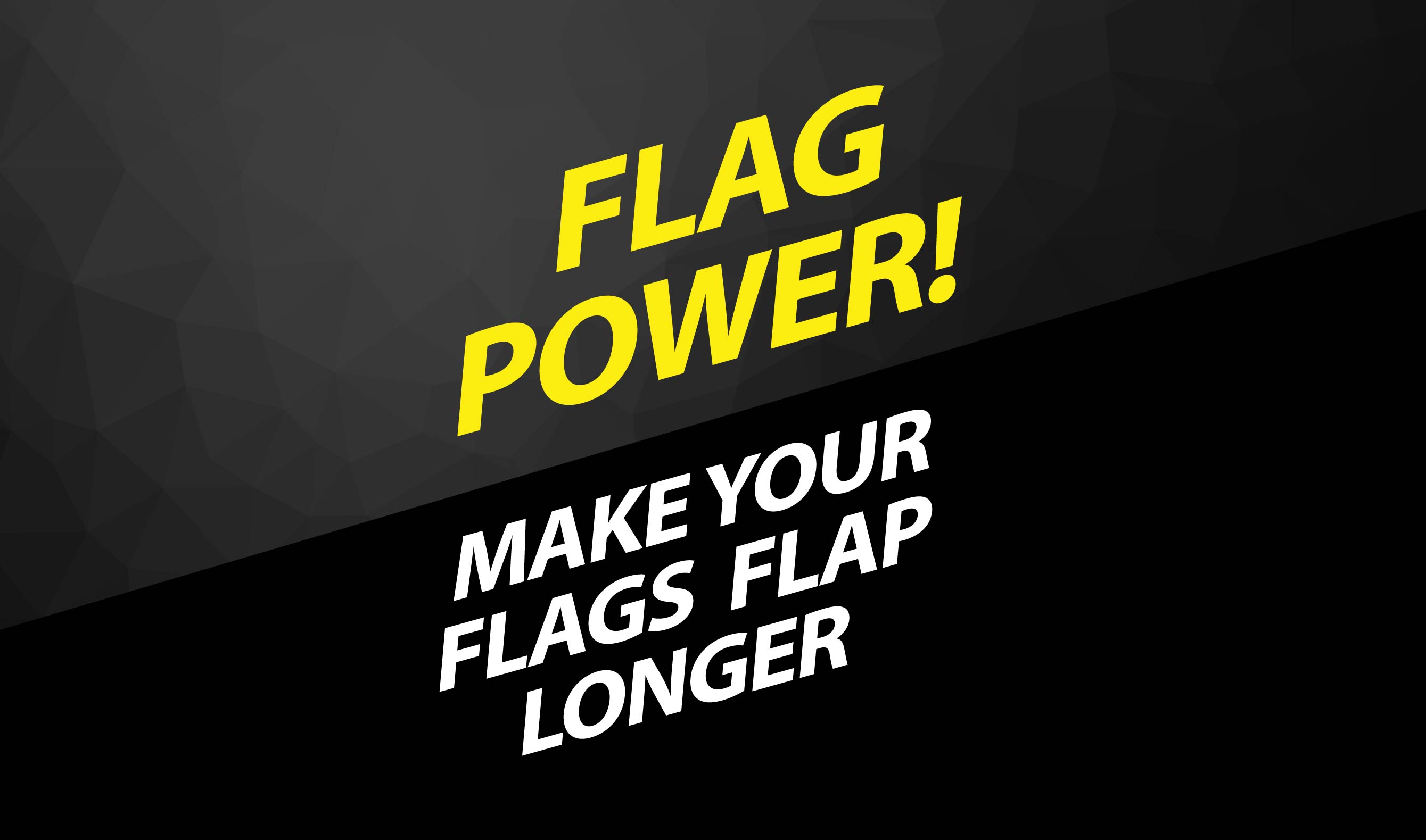 HOW TO MAKE YOUR FLAGS FLAP LONGER! SG Branding